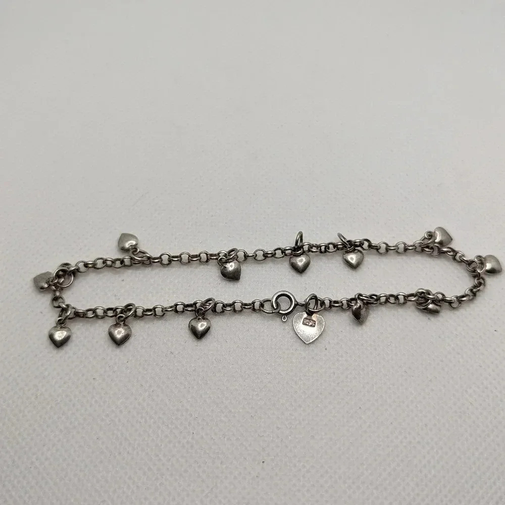❤️ Dainty Heart Charm Link Bracelet ✨